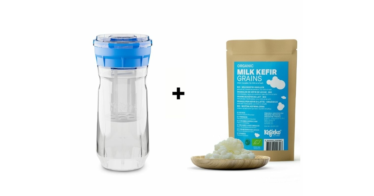 Kit de fabrication pour fromage 1,4L bleu + Grains de Kéfir de lait 1g BIO Le fromage fait